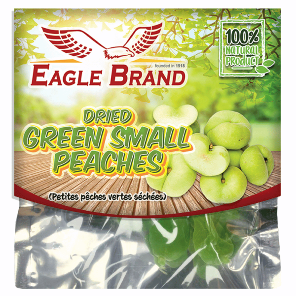 DRIED GREEN SMALL PEACHES